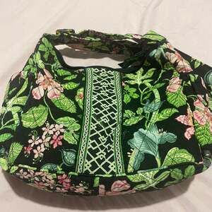 Vera Bradley Green Floral Tote
